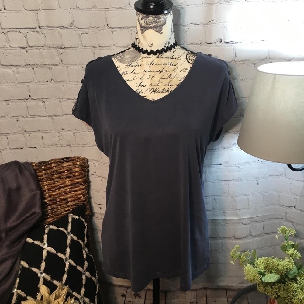 Green Envelope short sleeve blouse